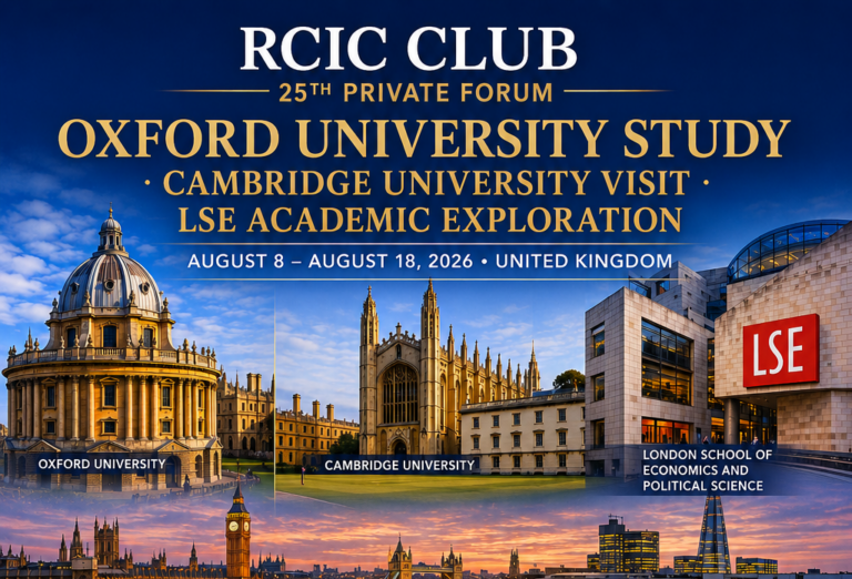 25th RCIC CLUB Executive Learning Retreat (Oxford University Program-UK)
