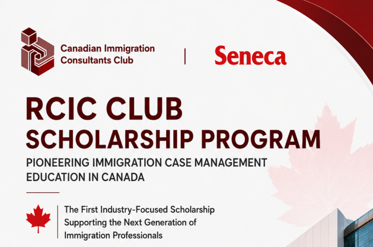 RCIC CLUB Establishes Scholarship to Support Immigration Case Management Education in Canada